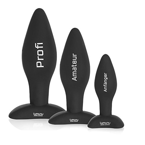 Deluxe Silikon Butt Plug Set (Ø 28,Ø 40 & Ø 45)